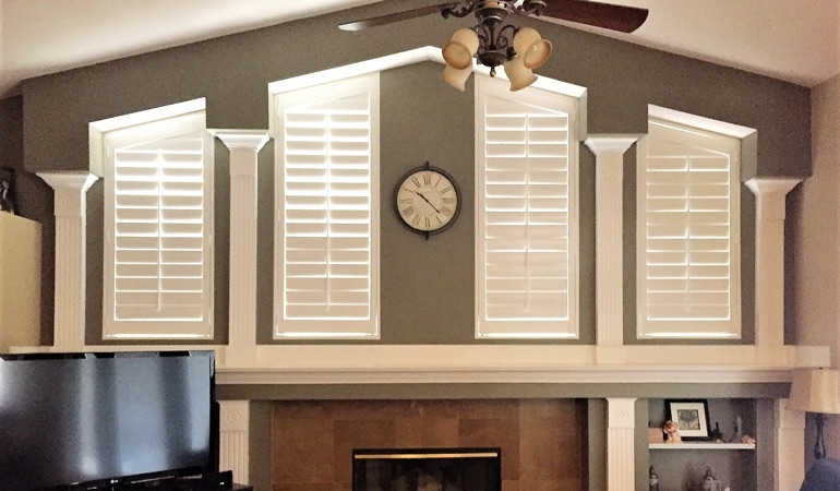 Polywood Shutters in Family Room in Fort Lauderdale
